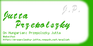 jutta przepolszky business card